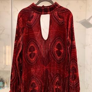 For love and lemons velvet shirt dress